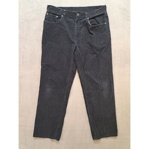 Vintage LL Bean Corduroy Pants Mens 38x32 Blue Outdoor Hiking Camp Relaxed Fit